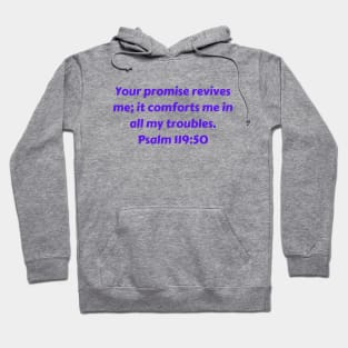 Bible Verse Psalm 119:50 Hoodie